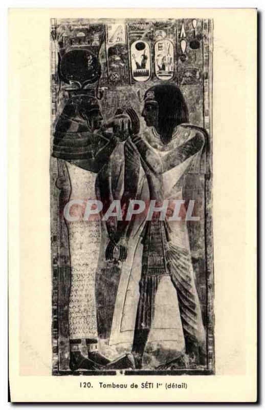 Old Postcard Tomb of Seti Egypt