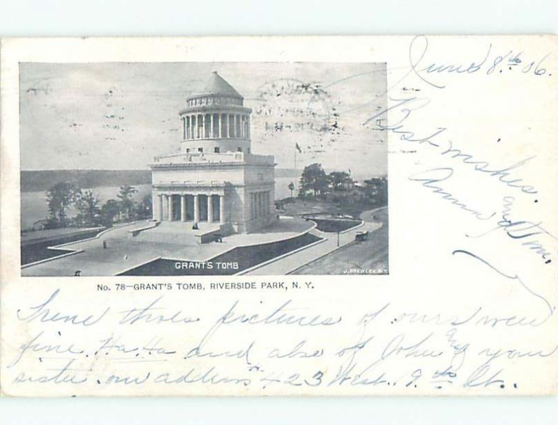 Pre-1907 very early view - GRANTS TOMB New York City NY n6070