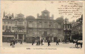 CPA LILLE La Grand'Place et la Grand'Garde (663652)