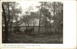 Devils Lake North Dakota ND Chautauqua Auditorium c1910 Vintage Postcard