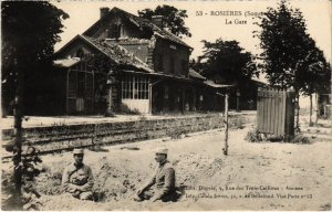 CPA ROSIERES-en-SANTERRE La Gare (1292574)