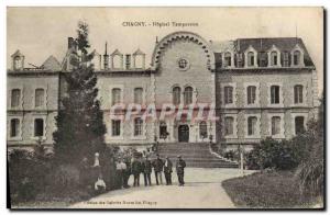 Postcard Old Sante Chagny temporary Army Hospital