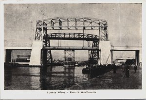 Argentina Buenos Aires Puente Avellaneda Vintage Postcard C076