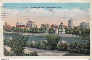 DAYTON, Ohio, 1948; Dayton Skyline from Miami River