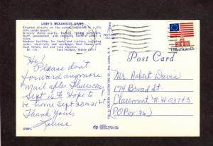 ME Libby's Libby Oceanside Camps York Harbor Maine Postcard Campground  Trailer