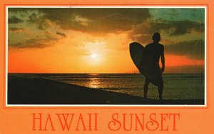 Postcard 1986 Sunset Over The Seas Magic Moment South Seas Tranquility Hawaii HI