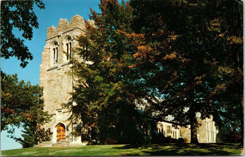 Russell Sage Chapel Northfield School East Massachusetts MA Postcard PM Cancel 