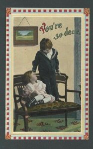 Ca 1915 Post Card Vintage Humor Children Your So Dear Celluloid