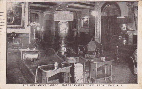 Rhode Island Providence The Mezzanine Parlor Narragansett Hotel 1932