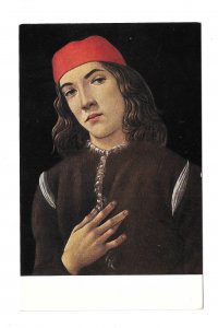 Portrait of a Youth Botticelli National Gallery of Art Wash DC Art Postcard