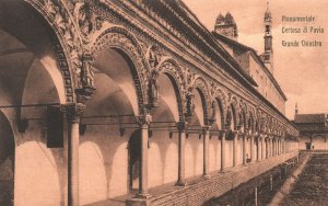 Postcard Monumentale Certosa Di Pavia Grande Chiostro Great Cloister Lombardy IT