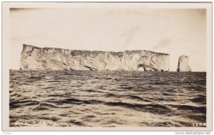 RP, View Of PERCE ROCK, Quebec, Canada, 1920-1940s