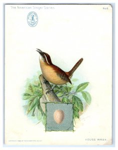 1898 Singer Sewing Machine The American Singer Series House Wren & Egg N0.6 &E
