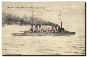 Old Postcard Boat Cruiser first class Mirabeau