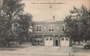 Mays Landing New Jersey NJ-Town Hall Fire House~1950 Mayrose Postcard