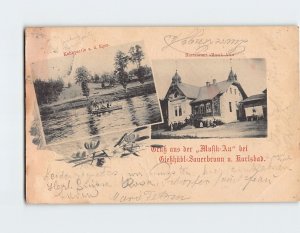 Postcard Gruß aus der Musik-Au, Czech Republic