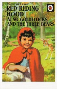 Red Riding Hood Goldilocks & The Three Bears Ladybird Book Postcard