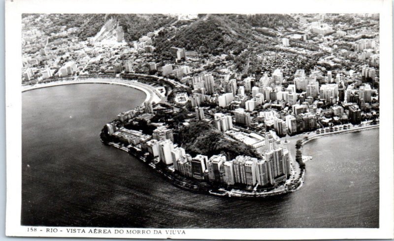 Postcard - Aerial View Of Morro da Viúva - Rio de Janeiro, Brazil 