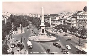 Avenida da Liberdade Lisboa 1954 Missing Stamp 