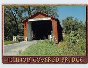 Postcard Princeton, Illinois Covered Bridge, USA