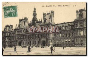 Postcard Old Paris City Hall