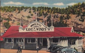 Postcard Entrance Cave of Winds Manitou Springs CO