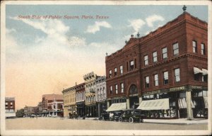 Paris Texas TX Public Square Street Scene c1915 Postcard