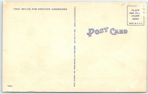 c1940s Keep Your End Up Dear Comic Large Lady Row Boat Linen PC Fat Woman A294