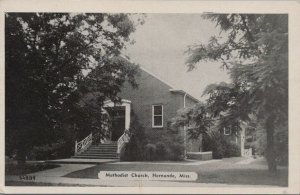 Postcard Methodist Church Hernando MS Mississippi