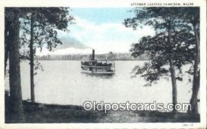 Steamer Leaving Harrison, Maine ME USA Steam Ship Unused light wear