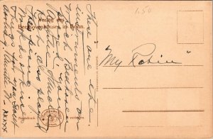 Vtg Beethoven Grand Piano and String Instruments Postcard