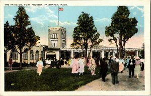 The Pavilion, Fort Phoenix Fairhaven MA Vintage Postcard M34