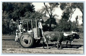 c1910 Garreta (A Means of Transport) Oaxaca Mexico Antique Unposted Postcard