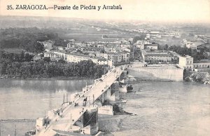Puente de Piedra y Arrabal Spain Post Card