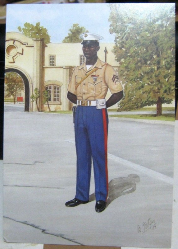 Postcard Military United States Marine Corps Corporal - unposted