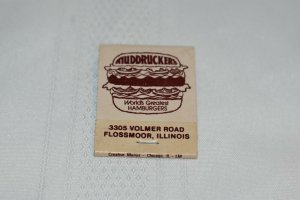 Fuddrucker's Flossmoor Illinois 20 Strike Matchbook