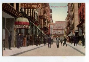 491008 USA America NEW YORK Pell Street Chinatown Chinese Vintage postcard