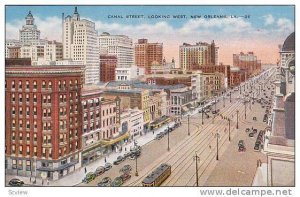 Canal Street, Looking West, New Orleans, Louisiana, 1930-1940s