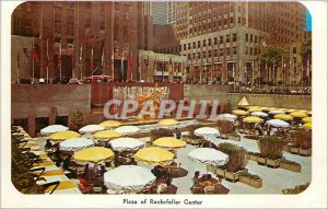 Postcard Modern Plaza of Rockefeller Center New York Public Library