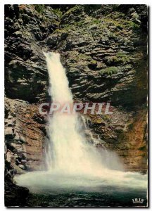 Postcard Modern Colmars the Alps BA Cascade of the Lance