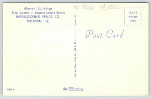 Morton Illinois~Interlocking Fence Co~Morton Buildings~Construction~1950s 