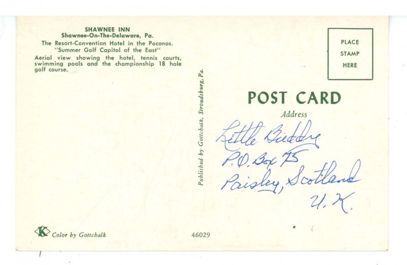 PA - Shawnee-On-The-Delaware. Shawnee Inn