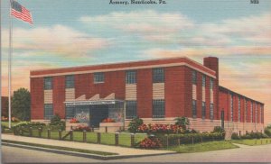 Postcard Armory Nanticoke PA