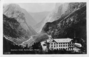 Gudvangen Norway Stalheim Hotel Real Photo Antique Postcard J45497