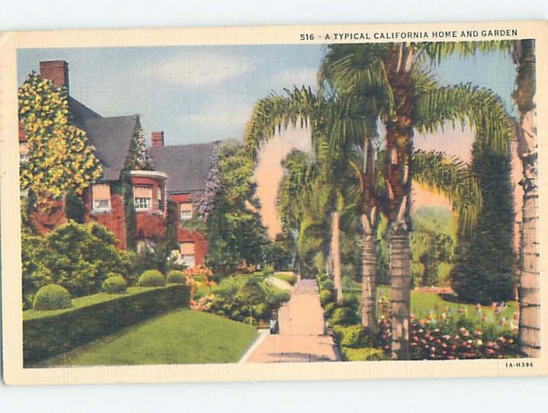 Linen TYPICAL HOME Postmarked Los Angeles California CA HM9979