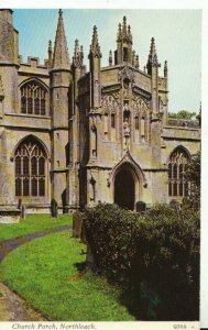 Gloucestershire Postcard - Church Porch - Northleach - Ref TZ2473