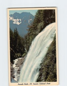 Postcard Narada Falls, Mt. Rainier National Park, Washington