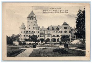 c1920's Front View Grand Ducal Castle of Colmar-Berg Luxembourg Postcard