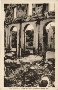 CPA XERTIGNY L'Hotel de Ville l'incendie du 18 juin 1940 (151693)