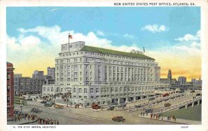 New US Post Office Atlanta Georgia 1930s postcard